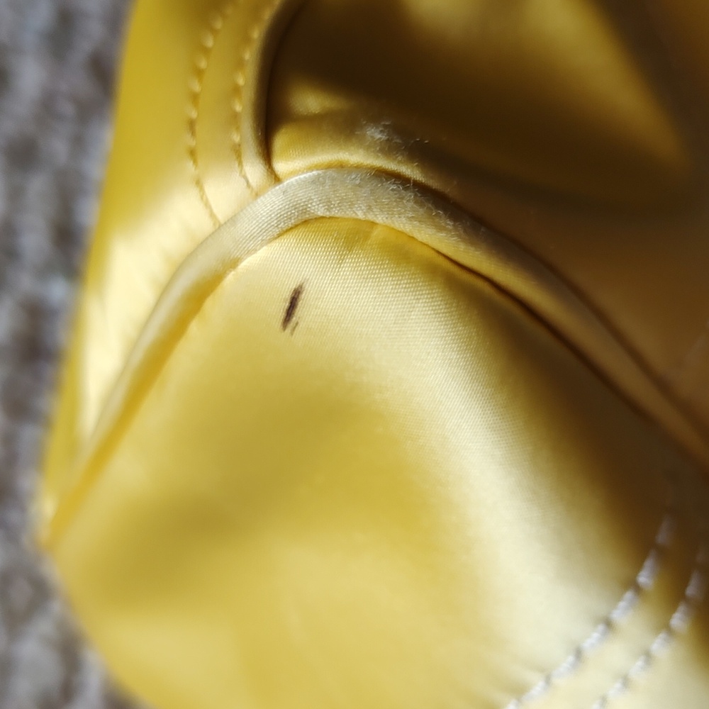 Coach Yellow Nylon Tote with Cream Handles - Picture 7 of 10